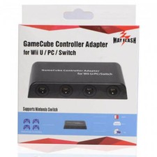 New Mayflash 4 Port Adapter GameCube Controller to Nintendo Switch, Wii U & PC 