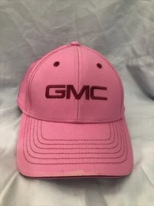 GMC Hat Womens One Size Embroidered Pink Brim Baseball Trucker Cap Adjustable - Picture 1 of 10