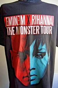T-Shirt Eminem X Rihanna The Monster Tour 2014 Konzert schwarz - S, M, L, XL - Bild 1 von 8