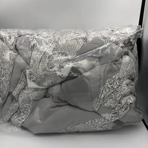 Hallmart Collectibles Queen/Full 86 x 86 Comforter Set in Gray/Spice.reversible - Picture 1 of 5