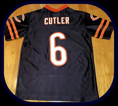 CAMISETA CHICAGO BEARS JAY CUTLER JUVENIL MEDIANA REEBOK ON FIELD RÉPLICA NUEVA DOS ETIQUETAS Foto 1 de 4