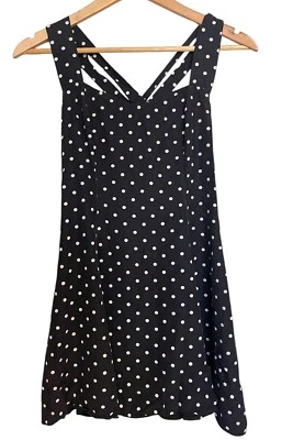 Vestido de fiesta cruzado a lunares My Michelle años 90 para niñas talla 9/10 Foto 1 de 4