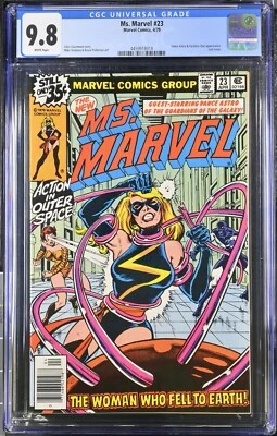 Ms. Marvel #23 White Pgs CGC 9.8 (Marvel 1979) VANCE ASTRO FACELESS Appearance🔥 - Image 1 of 4