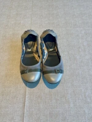 Women's Tod's Ballet Flats Leather and Suede Size 6.5 US (size 37 EU) — 第 1/4 张图片