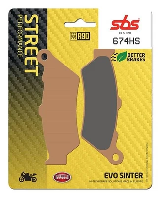 SBS - 674HS - SI EVO SINTER BRAKE PADS (FRONT) - KTM BMW APRILIA VOGE TRIUMPH - Image 1 of 2
