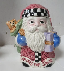 Vintage Candies for Santa Ceramic Cookie/Candy Jar World Bazaars Holiday Gift - Bild 1 von 12