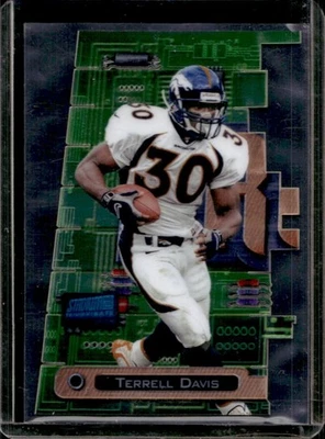 1998 Stadium Club Terrell Davis Triumvirate Luminous #T1A Broncos - Image 1 of 2