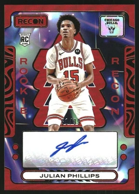 2023-24 Panini Recon Rookie Recon Signatures Red #35 Julian Phillips Auto /99 - Image 1 of 2