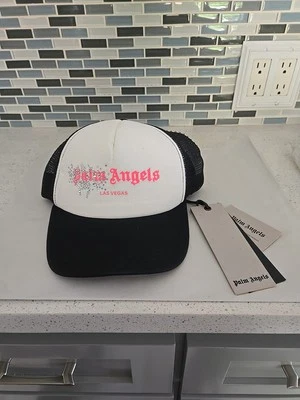 Sombrero de camionero Palm Angels Las Vegas con logotipo negro talla única nuevo Foto 1 de 4
