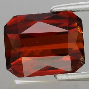 2.31ct 7.7x6.1mm Octagon Natural Orangish Red Spessartite Garnet Namibia, Africa - Imagen 1 de 4