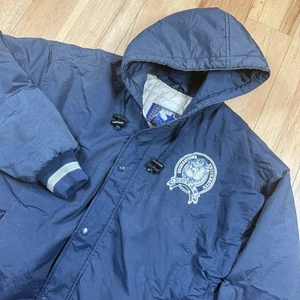 VTG Starter Gonzaga Bulldogs Puffer Jacket Mens Small Hooded Full Zip - Picture 1 of 11