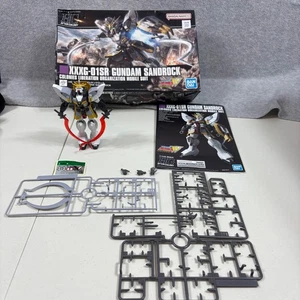 Pre-Built 1/144 Gundam Sandrock XXXG-01SR Model Kit With Box Sprue Manual Parts - Picture 1 of 14