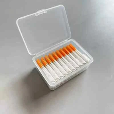 40 piezas/caja de hilo dental para el cuidado dental, palillos de dientes, palos interdentales, cepillo limpio Foto 1 de 4