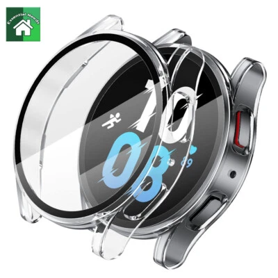 Snap On Protective Case For Samsung Galaxy Watch 7/6/5/4 Screen Protector Cover