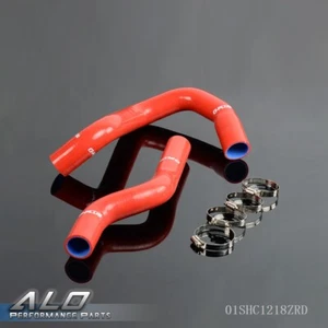 Fit For 1968-1979 Ford F100 F150 F250 Bronco Red Silicone Radiator Hose Kit - Picture 1 of 12