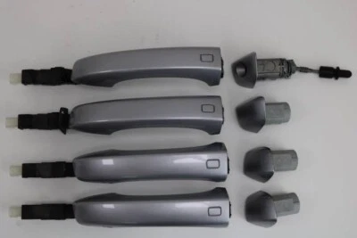 Satz Türgriffe mit Kessy Audi Q7 4M LZ7G 4H0837205B 4H0837206B - Bild 1 von 4