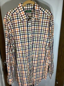 Orvis Herren M Hemd Langarm Button-Down 100% Baumwolle Mehrfarbig Kariert Kariert - Bild 1 von 9