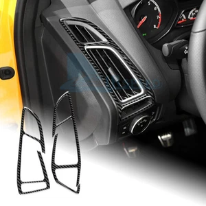 For Ford Focus 2012-2018 Carbon Fiber Center Console AC Air Outlet Vent Frame - Picture 1 of 9