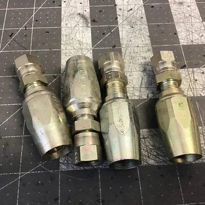 Unbranded (Lot Of 4)  SWVL 3/8”Hose x 3/8" T 37 SWVL (LMP76K) - Image 1 of 4