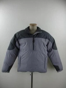 Men's M Tall MT Cabela's Gray Goose Down Insulated 1/2 Zip Jacket Coat Pullover - Picture 1 of 18
