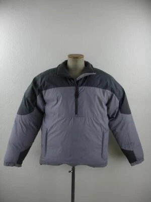 Men's M Tall MT Cabela's Gray Goose Down Insulated 1/2 Zip Jacket Coat Pullover - Image 1 of 4