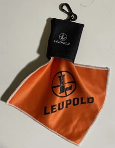 Leupold Optics Lens Cloth w/ Clip for Scopes & Binoculars Deer Elk Hunting - Picture 1 of 3