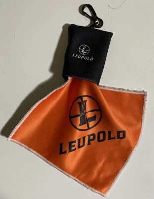 Leupold Optics Lens Cloth w/ Clip for Scopes & Binoculars Deer Elk Hunting
