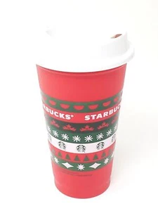 Limited Edition Starbucks Christmas Holiday Ugly Sweater Cup Grande 16 oz rot - Bild 1 von 7