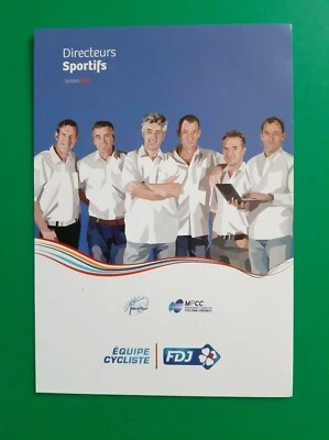 CYCLISME carte cycliste DIRECTEURS SPORTIFS  équipe FRANCAISE DES JEUX 2015 - Photo 1/2