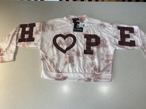 Miss Chievous Sweatshirt ~ “HOPE” Blush colored tie-dye ~ Size M ~ New w/ tags - Picture 1 of 9