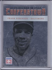 FRANK ROBINSON 2015 Panini Cooperstown Etched in Cooperstown Silver #22 (C6345)