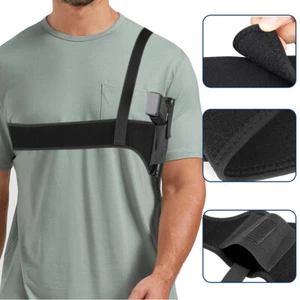 Tactical Gun Holster Concealed Carry Underarm Chest Shoulder Pistol Right Left - Picture 1 of 10