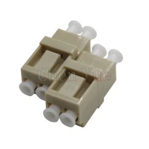 50pcs LC UPC Duplex Fiber Optic Adapter Multimode Gray MM DX Fiber CouplerFlange - Picture 1 of 5