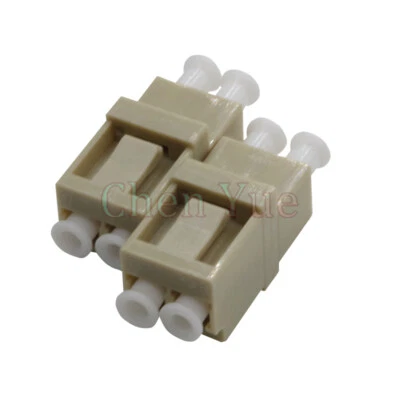50pcs LC UPC Duplex Fiber Optic Adapter Multimode Gray MM DX Fiber CouplerFlange - Image 1 of 4