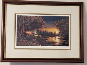 Terry Redlin Framed & Matted "Evening Solitude" - Picture 1 of 6