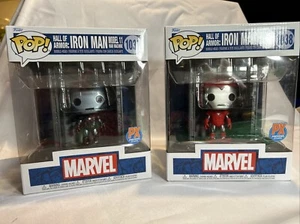 Marvel Iron Man Salón de la Armadura Funko POP 1037 Máquina de Guerra y 1038 Centurión de Plata - Imagen 1 de 8