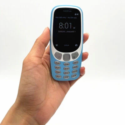无锁版诺基亚 3310 2019 4G 2.4 英寸 3G GSM 手机手电筒单 SIM 插槽 MP3 — 第 1/4 张图片