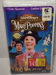 Mary Poppins Walt Disney's Masterpiece Limited Edition VHS 1997 Brand NEW Sealed - Picture 1 of 2