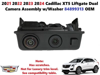 2020 2021 2022 2023 2024 2025 Cadillac XT5 visão da câmera traseira com lavadora 84899313 - Imagem 1 de 4