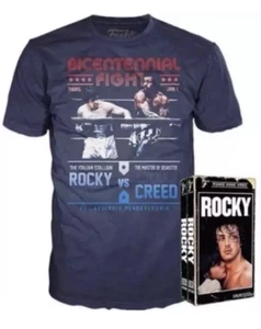 NEW Funko VHS Stallone Rocky vs. Creed Men's T-Shirt SIZE: Extra Large XL - Picture 1 of 3