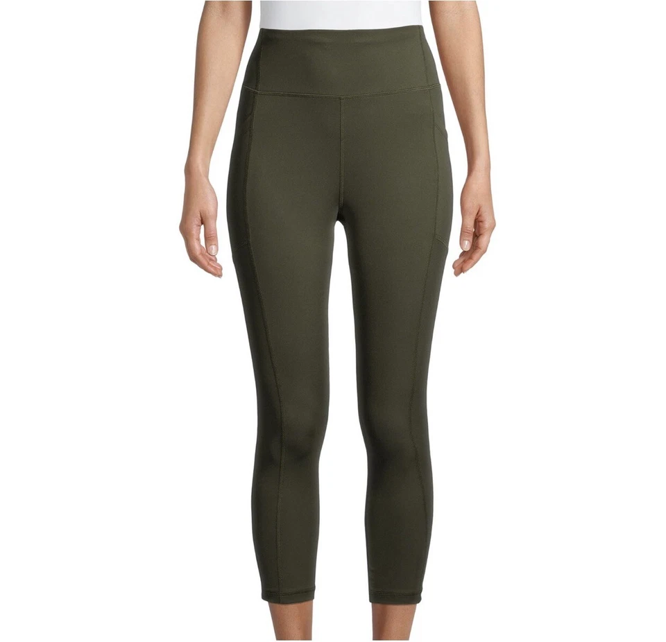 AVIA Womens High Waist Side Pocket Fashion Capri Size S 4/6