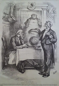 FISHERY COMMISSION DECISION ON COD 1877 HARPER’S WEEKLY - Picture 1 of 2