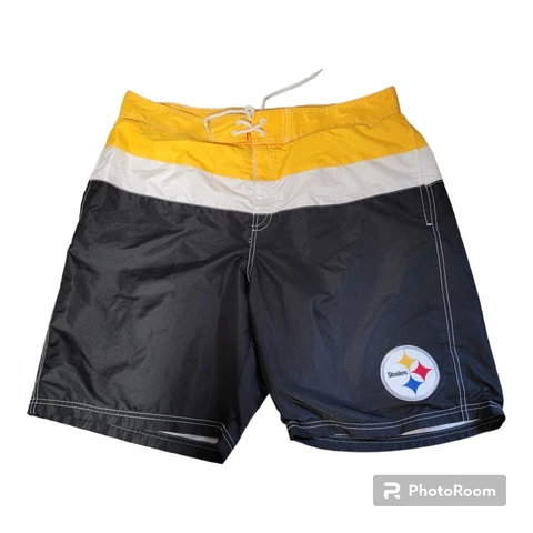 Pittsburgh Steelers Mens Swim Trunks Shorts Size XXL With Pockets Cover