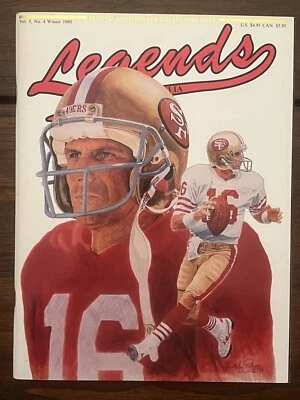Legends Sports Memorabilia Magazine Joe Montana Winter 1990 San Francisco 49ers - Image 1 of 4