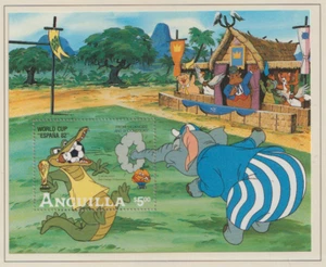 Disney Anguila 1982 España 82 Michel Nº Bloque 45 MNH. - Imagen 1 de 1