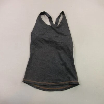 Prana 衬衫女式中号无袖套衫上衣休闲轻便瑜伽灰色 — 第 1/4 张图片