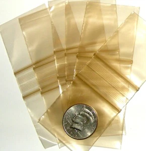 100 Gold Apple Baggies 2 x 2 in. Minizip bags 2020 - Picture 1 of 1