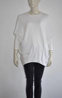 HELMUT LANG 🤍 weiches legeres Shirt mit Fledermausärmeln weiß INT S - Bild 1 von 4
