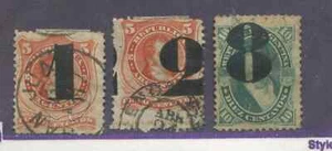 Argentina 1877 overprinted set used - Bild 1 von 1