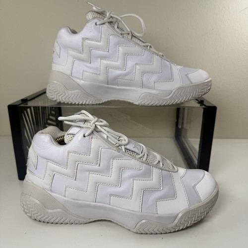 Converse Voltage Mid High Top Uk 6 Donna Tripla Pelle Bianca Hi Top Riflettente